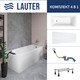 Миниатюра изображения товара Ванна акриловая Lauter Aurora 170x70 / 21010070 (с ножками, лицевым экраном и сифоном 21Y11020 хром)