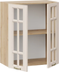 Миниатюра изображения товара Шкаф навесной для кухни ТриЯ Лина 1ВВ6С с двумя дверьми (дуб крафт золотой/крем)
