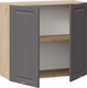Миниатюра изображения товара Шкаф навесной для кухни ТриЯ Лина 1ВВ8 с двумя дверьми (дуб крафт золотой/графит)