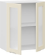 Миниатюра изображения товара Шкаф навесной для кухни ТриЯ Кимберли 1ВВ6С с двумя дверьми (белый/крем)