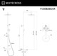 Миниатюра изображения товара Душевая система со смесителем Whitecross Y1234BASICCR (хром)