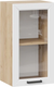 Миниатюра изображения товара Шкаф навесной для кухни ТриЯ Лорас 1ВВ45С с одной дверью (дуб крафт золотой/холст белый)