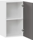 Миниатюра изображения товара Шкаф навесной для кухни ТриЯ Тиана 1ВВ4 с одной дверью (белый/асфальт супермат)