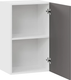 Миниатюра изображения товара Шкаф навесной для кухни ТриЯ Тиана 1ВВ5 с одной дверью  (белый/асфальт супермат)