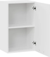 Миниатюра изображения товара Шкаф навесной для кухни ТриЯ Тиана 1ВВ5 с одной дверью (белый/белый супермат)