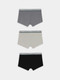 Миниатюра изображения товара Комплект мужских трусов Mark Formelle 411124-3 (р.86-96, серый/темно-серый/черный)