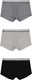 Миниатюра изображения товара Комплект мужских трусов Mark Formelle 411124-3 (р.86-96, серый/темно-серый/черный)