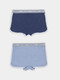 Миниатюра изображения товара Комплект мужских трусов Mark Formelle 411165-2 (р.82-92, светло-голубой/джинсовый)