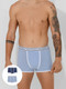 Миниатюра изображения товара Комплект мужских трусов Mark Formelle 411165-2 (р.82-92, светло-голубой/джинсовый)