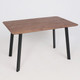 Миниатюра изображения товара Обеденный стол ОКА Майон 120x80x74 (дуб мореный/черный)