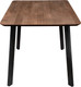 Миниатюра изображения товара Обеденный стол ОКА Майон 120x80x74 (дуб мореный/черный)