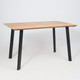 Миниатюра изображения товара Обеденный стол ОКА Майон 120x80x74 (дуб натуральный/черный)