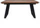 Миниатюра изображения товара Обеденный стол ОКА Сангай раздвижной 136-196x80x75 (дуб мореный/черный)