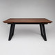 Миниатюра изображения товара Обеденный стол ОКА Сангай раздвижной 136-196x80x75 (дуб мореный/черный)