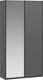 Миниатюра изображения товара Шкаф-купе ТриЯ Оскар Тиффани Т2 1200 / 282722 (черный/серый графит/графит матовый)