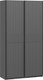 Миниатюра изображения товара Шкаф-купе ТриЯ Оскар Тиффани Т2 1200 / 282714 (черный/серый графит/графит матовый)