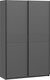 Миниатюра изображения товара Шкаф-купе ТриЯ Оскар Тиффани Т2 1400 / 282730 (черный/серый графит/графит матовый)
