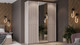 Миниатюра изображения товара Шкаф-купе ТриЯ Оскар Тиффани Т2 1800 / 280817 (белый/кашемир/кашемир матовый)