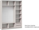 Миниатюра изображения товара Шкаф-купе ТриЯ Оскар Тиффани Т2 1800 / 280817 (белый/кашемир/кашемир матовый)