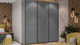 Миниатюра изображения товара Шкаф-купе ТриЯ Оскар Тиффани Т2 2100 / 282754 (черный/серый графит/графит матовый)