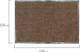 Миниатюра изображения товара Коврик грязезащитный Laima 602876 (коричневый)