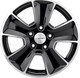Миниатюра изображения товара Литой диск Khomen KHW1601 Ceed 16x6.5" 5x114.3мм DIA 67.1мм ET 50мм (Black FP)