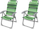 Миниатюра изображения товара Комплект кресел складных Ника К2 (2шт, зеленый)