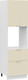 Миниатюра изображения товара Шкаф-пенал кухонный ТриЯ Кимберли 1П6Я2 с одной дверью и двумя ящиками (белый/крем)
