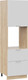 Миниатюра изображения товара Шкаф-пенал кухонный ТриЯ Кимберли 1П6Я2 с одной дверью и двумя ящиками (дуб крафт золотой/сноу)