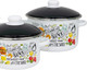 Миниатюра изображения товара Набор кастрюль Эмаль Папин завтрак цил 2-3231/6