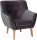 Миниатюра изображения товара Кресло мягкое Signal Nordic 1 Velvet (Bluvel14 серый)