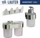 Миниатюра изображения товара Набор аксессуаров для ванной Lauter 21TS3016 + 21TS3020 + 21TS3008 (Chrome, 3 предмета)