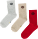Миниатюра изображения товара Носки детские Mark Formelle 444A-2775 (р.16, бежевый меланж/ярко-красный/светло-серый меланж)