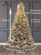 Миниатюра изображения товара Ель искусственная National Tree Company Авелина с лампочками заснеженная 180см / Авл с ламп-180