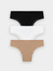 Миниатюра изображения товара Комплект женских трусов Mark Formelle 412281-3 (р.106, белый/телесный/черный)