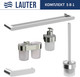 Миниатюра изображения товара Набор аксессуаров для ванной и туалета Lauter 21TS3016 + 21TS3020 + 21TS3012 + 21TS3001 + 21TS3022 (Chrome, 5 предметов)