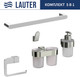 Миниатюра изображения товара Набор аксессуаров для ванной и туалета Lauter 21TS3016 + 21TS3020 + 21TS3010 + 21TS3014 + 21TS3005 (Chrome, 5 предметов)