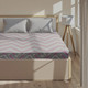 Миниатюра изображения товара Простыня Этель Сиренево-серые зигзаги / 10801854