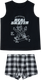 Миниатюра изображения товара Комплект бельевой детский Mark Formelle 443002 (р.158-80-69, черный/черно-белая клетка)