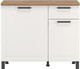 Миниатюра изображения товара Шкаф-стол кухонный Олмеко Мадрид 1000 (белый/дуб вотан/белый/ПВХ белый)
