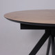 Миниатюра изображения товара Обеденный стол LEPREMO  AV 1107 HPL+МДФ раздвижной D1000-1350x750 (дуб вотан/черный)