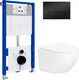 Миниатюра изображения товара Инсталляция с подвесным унитазом Lauter Sulzdorf 21901001 + кнопка 219704HD (белый с микролифтом)