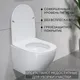 Миниатюра изображения товара Инсталляция с подвесным унитазом Lauter Sulzdorf 21901001 + кнопка 219703E (белый с микролифтом)