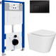 Миниатюра изображения товара Инсталляция с подвесным унитазом Lauter Longer 21901001 + кнопка 219704F
