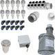 Миниатюра изображения товара Аэромассажная система MVL AM-SET3b KIT (хром)