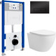 Миниатюра изображения товара Инсталляция с подвесным унитазом Lauter Vortex 21901001 + кнопка 219704HD
