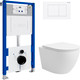 Миниатюра изображения товара Инсталляция с подвесным унитазом Lauter Vortex 21901001 + кнопка 219702J
