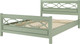 Миниатюра изображения товара Полуторная кровать Bravo Мебель Лоренса 140х200 (зеленый самшит)