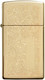 Миниатюра изображения товара Зажигалка Zippo Slim Venetian / 1652B (золото, с топливом Zippo 3141 125мл)