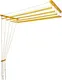 Миниатюра изображения товара Сушилка для белья Comfort Alumin Group Потолочная Алюминиевая Gold Premium 5 прутьев 1.1м (золото)